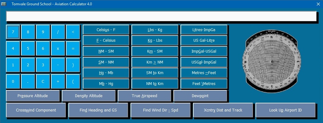 Tomvale Aviation Calculator